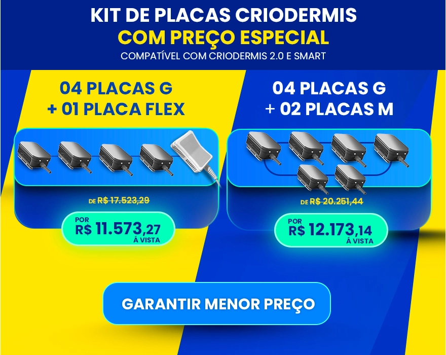 Placas Criodermis - kits promocionais (janeiro)
