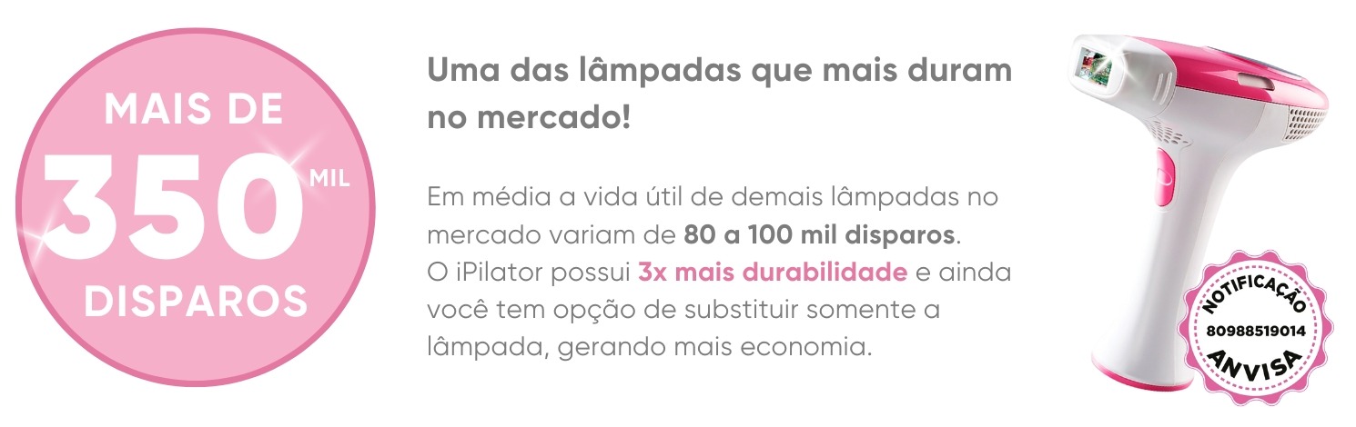 mais de 350 mil disparos - ipilator ii