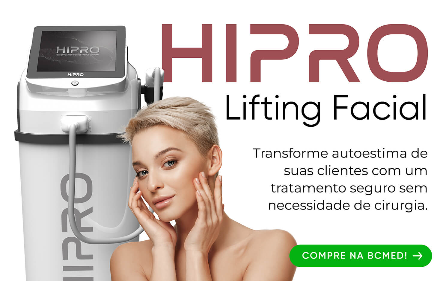 hipro ultrassom contourline - lifting facial