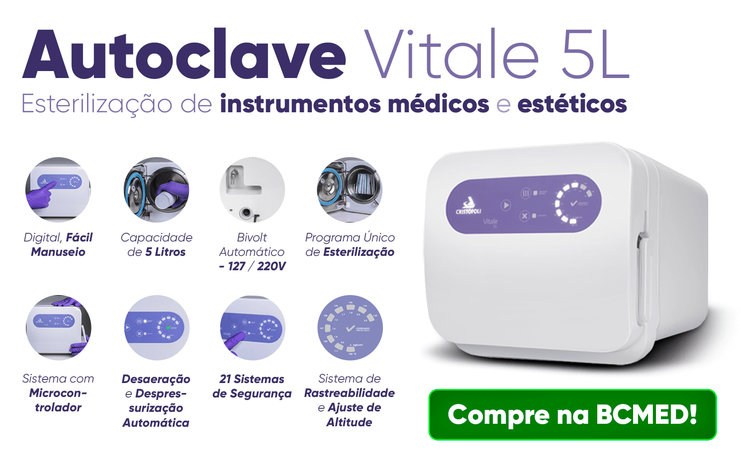 apresentação Autoclave Vitale 