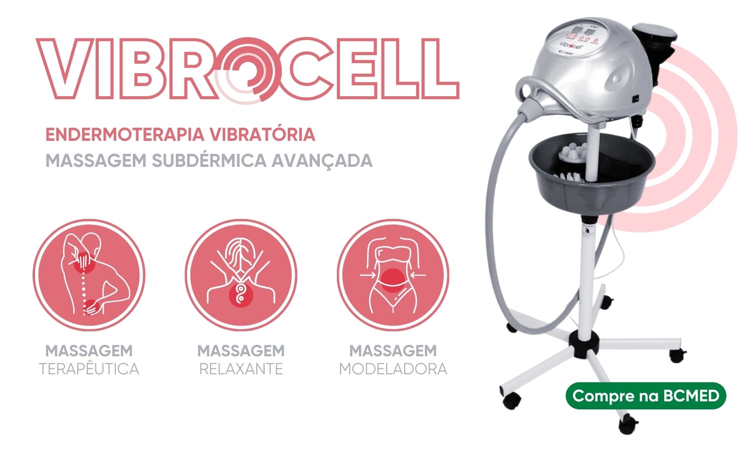 Vibrocell Estek - massagens relaxante, terapêutica e modeladora