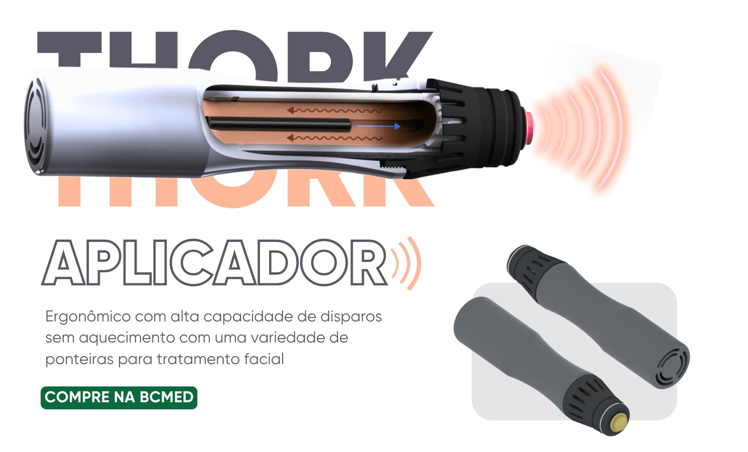 aplicador Thork - Aparelho de Ondas de Choque