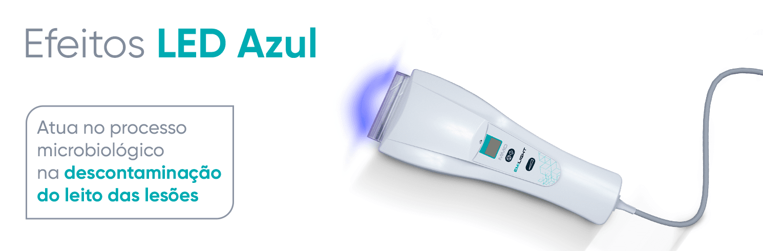 efeitos do led azul Emilight 