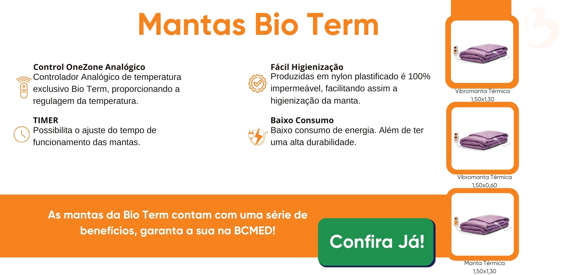  Manta Térmica Automática Bivolt Meio Corpo Infravermelho com Controle Digital Bio Term