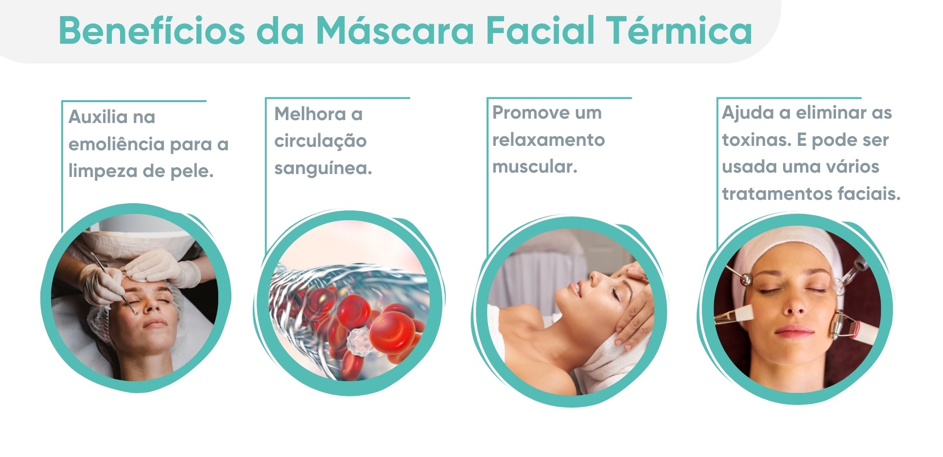 benefícios da máscara facial térmica da estek