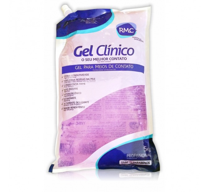 Gel Condutor Clínico Rosa Bag 5kg - RMC