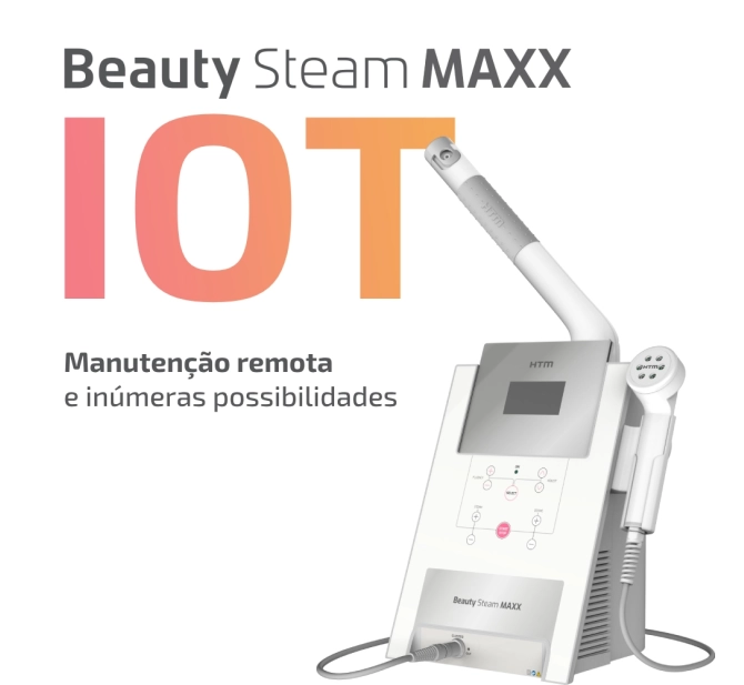 Novo Beauty Steam Maxx IOT - Aparelho de Vapor de Ozônio com Fototerapia LED - HTM