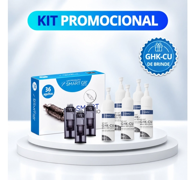 10 Caixas de Cartuchos de 36 Agulhas para Smart Pen+ GHK-Cu de BRINDE - Smart GR