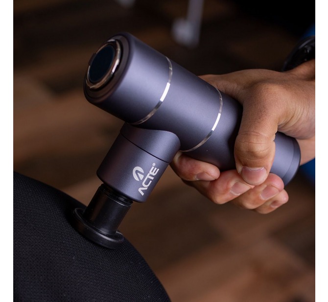 Massageador Massage Gun Portátil - Prata - Acte Sports
