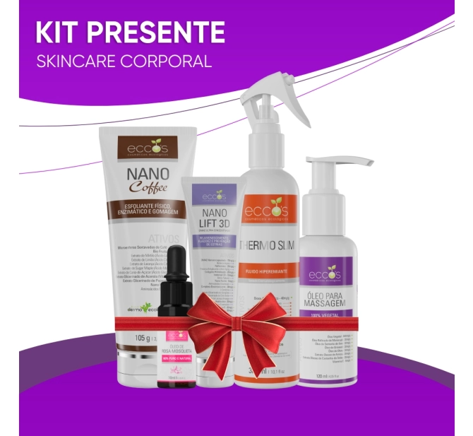 Kit Skincare Corporal para Presente - Eccos Cosméticos