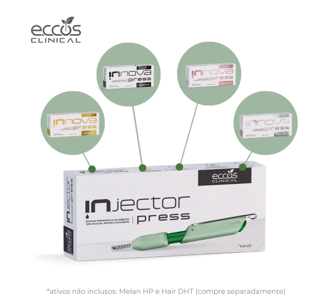 Kit iNjector Press + Innova Press (Lipo HD) + Innova Press (Fill Up) - Eccos Cosméticos