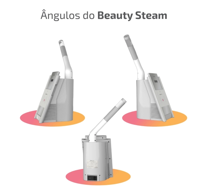 Novo Beauty Steam - Aparelho de Vapor de Ozônio + BRINDE Óleo de Girassol Ozonizado - HTM