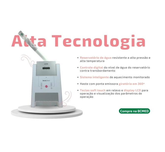 Kit - Stim Hair P/ Tratamento Capilar + Beauty Steam Aparelho de Vapor de Ozônio - HTM