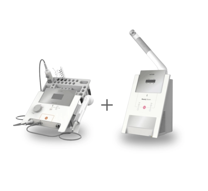 Kit - Stim Hair P/ Tratamento Capilar + Beauty Steam Aparelho de Vapor de Ozônio - HTM