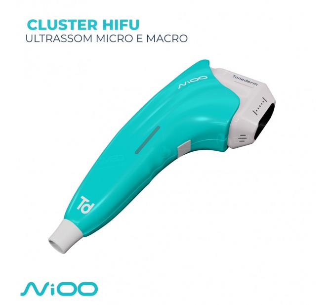 Níoo Prime HIFU - 3 Cartuchos Microfocados e 2 Macrofocados + Radiofrequência Microagulhada e Jato de Plasma - Tonederm
