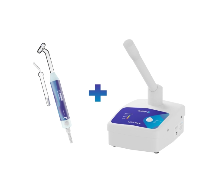 Combo Estética - AF Prime Alta Frequência + Derm Face Vapor Ativado - MedStart 