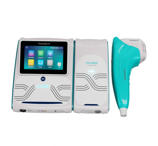 Níoo Prime HIFU - 3 Cartuchos Microfocados e 2 Macrofocados + Radiofrequência Microagulhada e Jato de Plasma - Tonederm