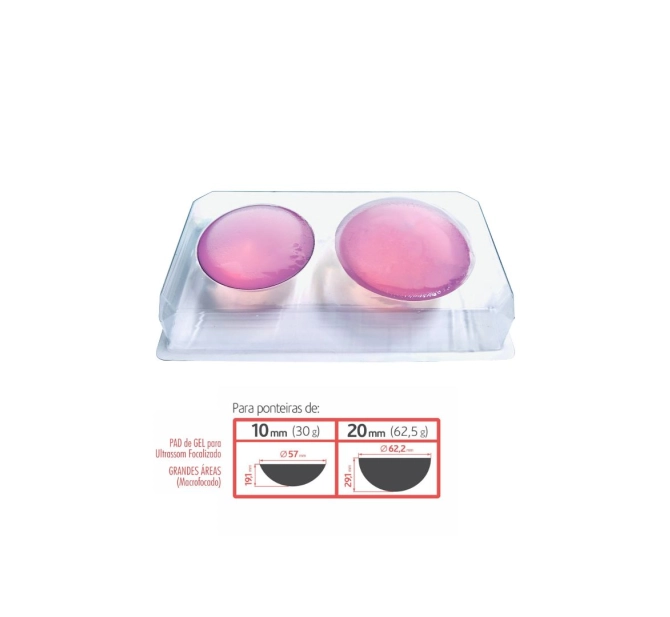 Focus Pad de gel para ultrassom macrofocado 135g - RMC