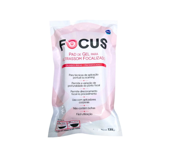 Focus Pad de gel para ultrassom macrofocado 135g - RMC