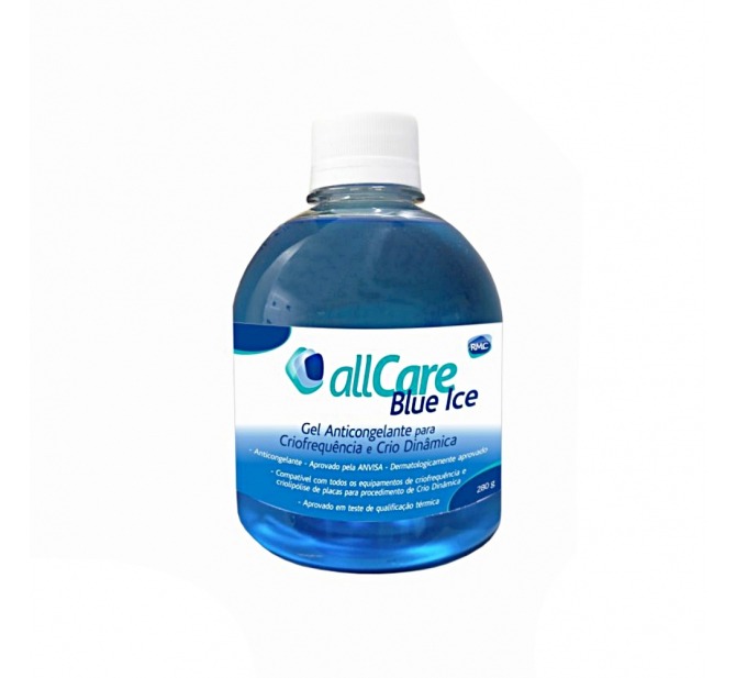 Gel Anticongelante 280g All Care Blue Ice para Criofrequência e Crio Dinâmica - RMC 