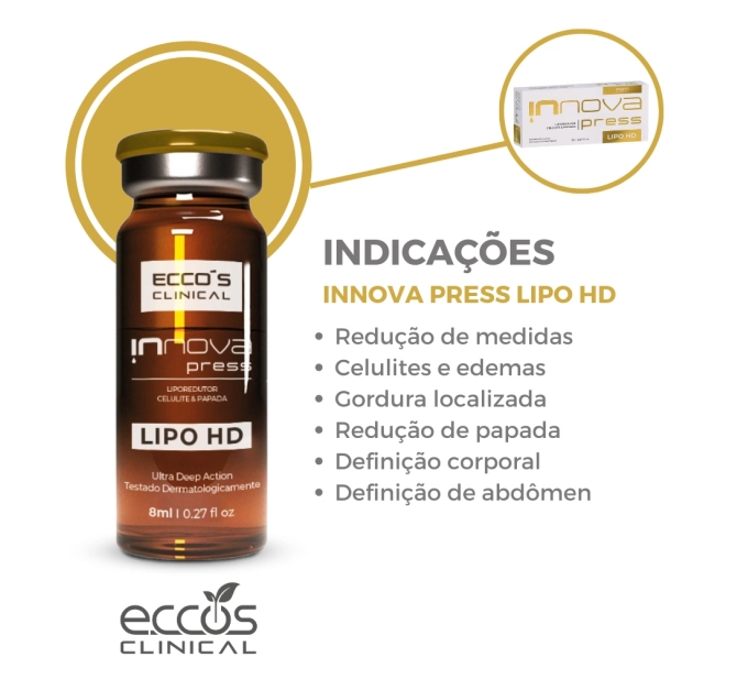 Kit iNjector Press + Innova Press (Lipo HD) + Innova Press (Fill Up) - Eccos Cosméticos