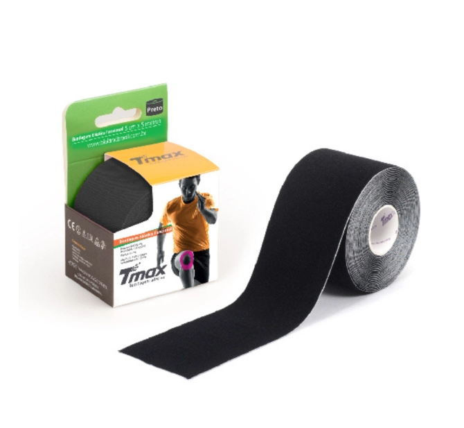Bandagem Adesiva Funcional - Preto - TMAX profissional