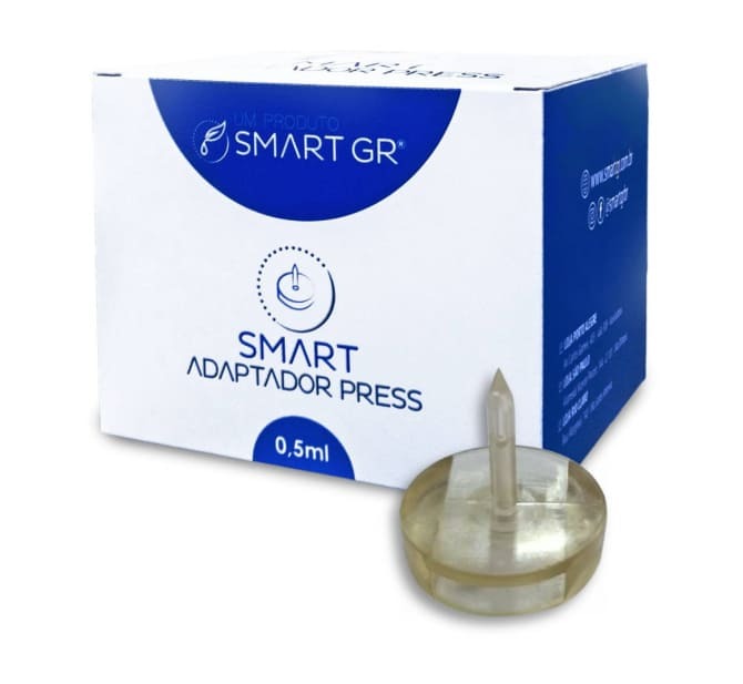 Caixa c/ 10 Un de Adaptadores 5ml Para Smart Press e Smart Press XS Caneta Pressurizada Para Mesoterapia e Intradermoter
