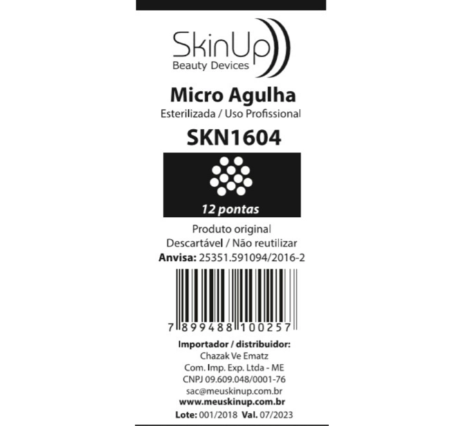 Cartucho De Caneta Para Microagulhamento Estético | Kit com 10 unidades - 12 agulhas - SkinUp