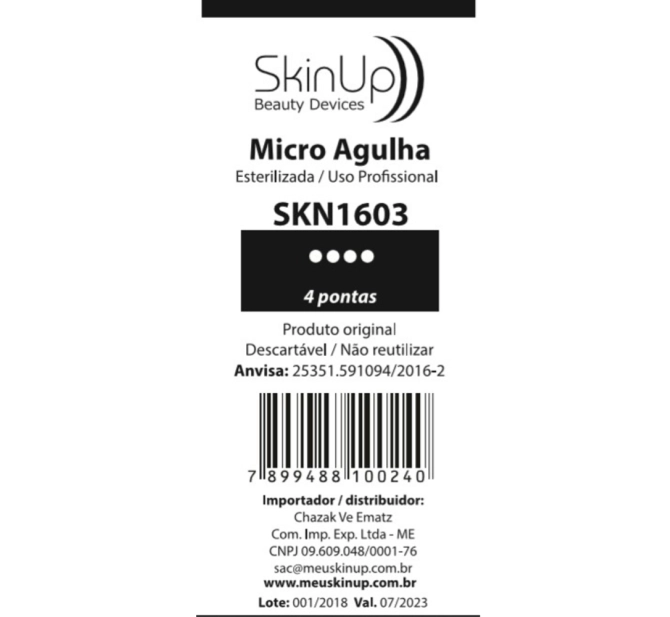 Cartucho De Caneta Para Microagulhamento Estético | Kit com 10 unidades - 4 agulhas - SkinUp