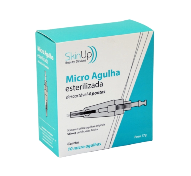 Cartucho De Caneta Para Microagulhamento Estético | Kit com 10 unidades - 4 agulhas - SkinUp