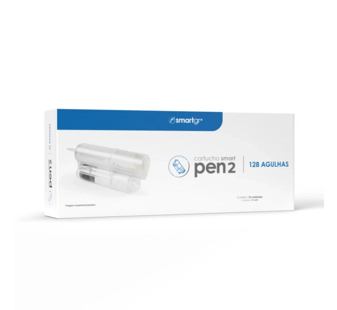 Cartucho Smart Pen 2 - 128 Agulhas - Caixa com 10 unidades | Smart GR