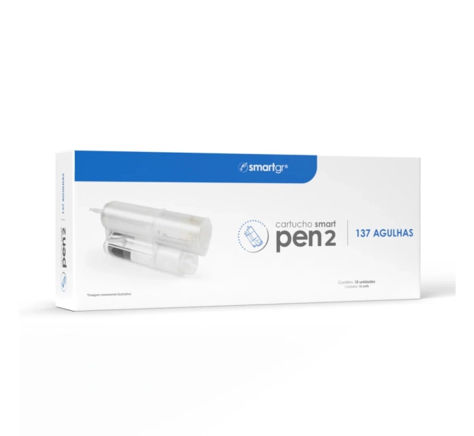 Cartucho Smart Pen 2 – 137 Agulhas - 10 unid | Smart GR
