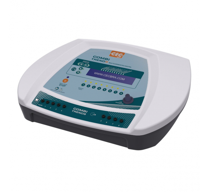 COMBI TREND 8 CECBRA Aparelho de Eletroestimulação Multicorrentes com 8 Canais + Facial