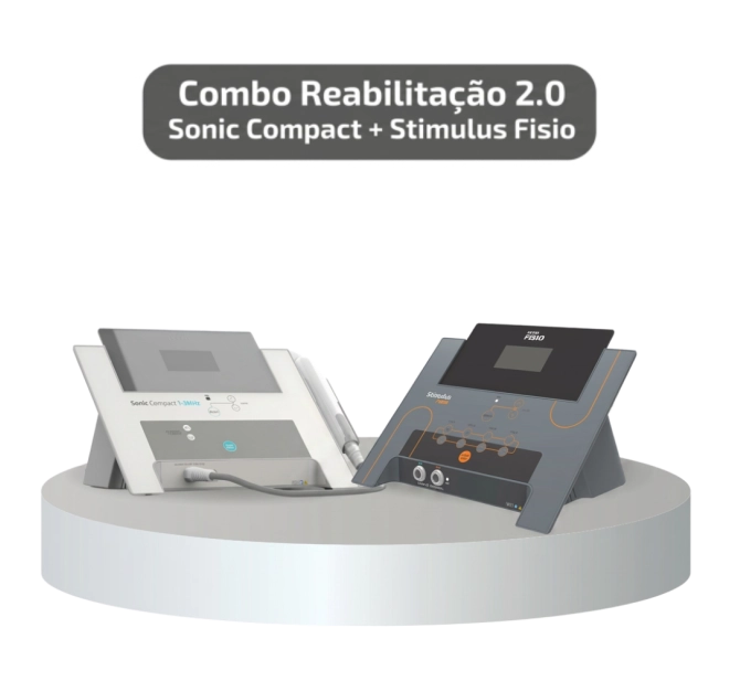 Combo de Reabilitação 2.0 Sonic Compact 1 e 3 MHz + Stimulus Fisio - HTM