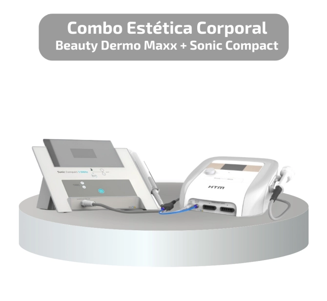 Combo Estética Corporal - Beauty Dermo Maxx + Sonic Compact 1 e 3 Mhz - HTM 