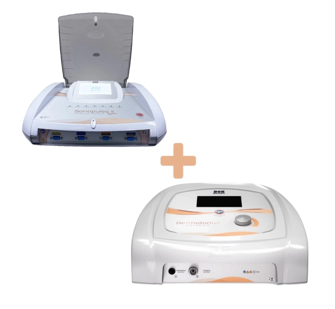 Combo Intermediário para Reabilitação Dermotonus Esthetic Portátil + Sonopulse II System - Ibramed