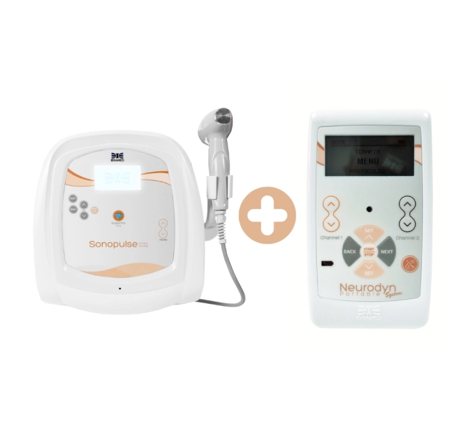 Combo Intermediário para Reabilitação Neurodyn Portátil System + Sonopulse 1,0 e 3,0 MHz - Ibramed