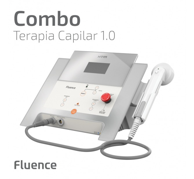 Combo Terapia Capilar 1.0 - Fluence + Cluster LED Linear Vermelho 660nm e Infravermelho 850nm para Fototerapia por LED - HTM 