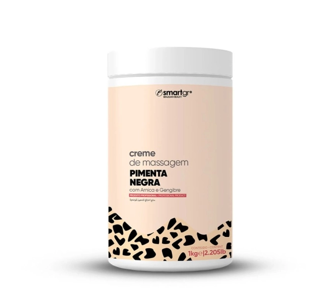 Creme De Massagem Pimenta Negra 1Kg - Smart GR