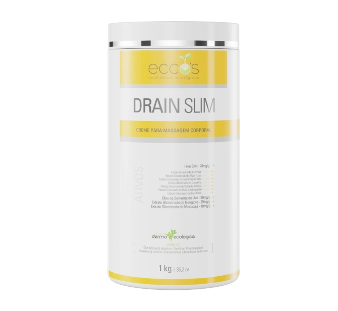 Creme Para Massagem Drain Slim 1kg - Eccos Cosméticos