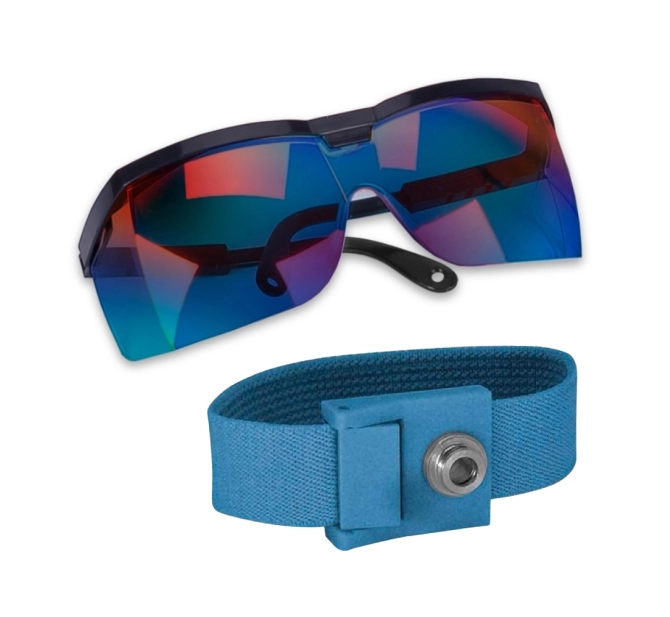 Óculos de proteção para Fototerapia + Pulseira para terapia de ILIB - MMO