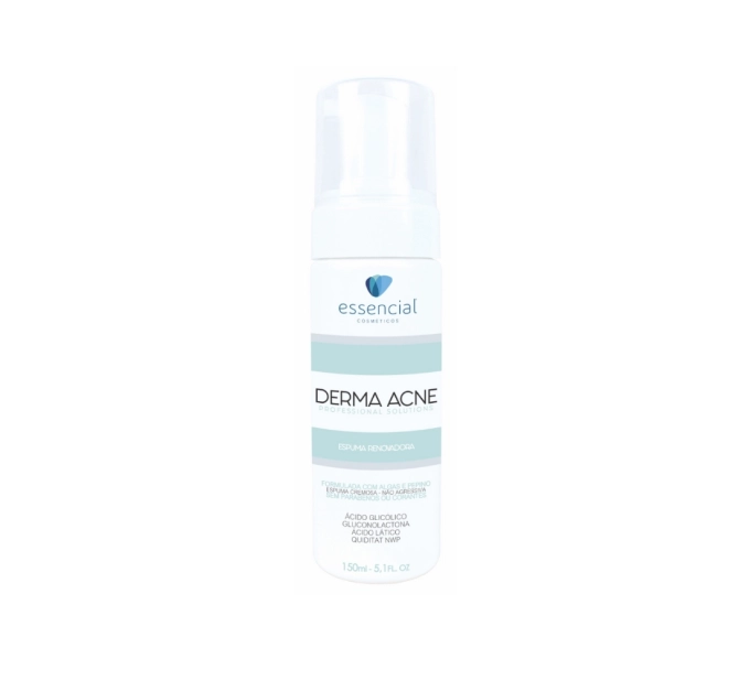 Derma Acne Espuma Renovadora 150ml - Essencial Cosméticos