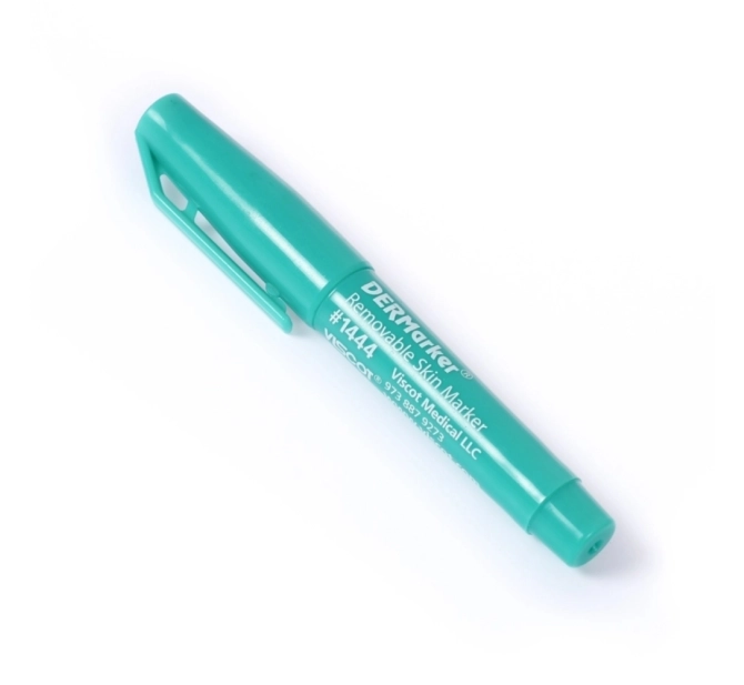 Dermarker Caneta Marcadora Verde ponta fina regular - Montesserat 