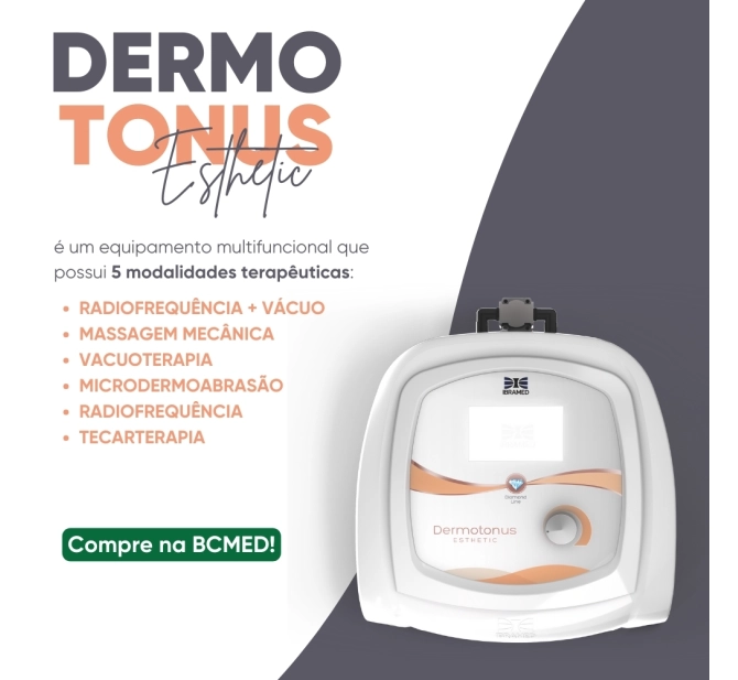 Dermotonus Esthetic - Aparelho de Radiofrequência, Vacuoterapia, Tecarterapia e Peeling de Diamante - Ibramed