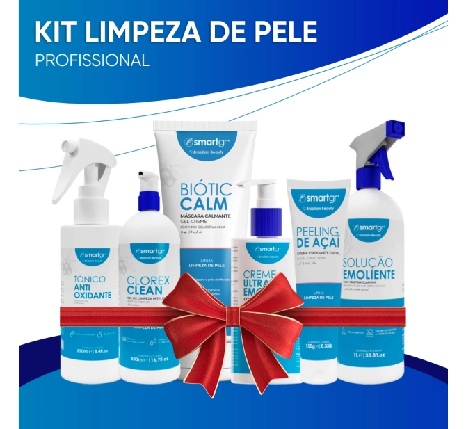 Kit de Limpeza de Pele Profissional Completo - Smart GR