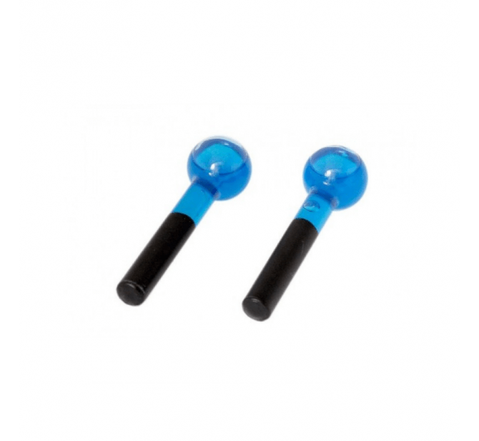 Esferas de Cromoterapia para Massagem Facial - Pequenas de Vidro - Cor Azul - BCMED