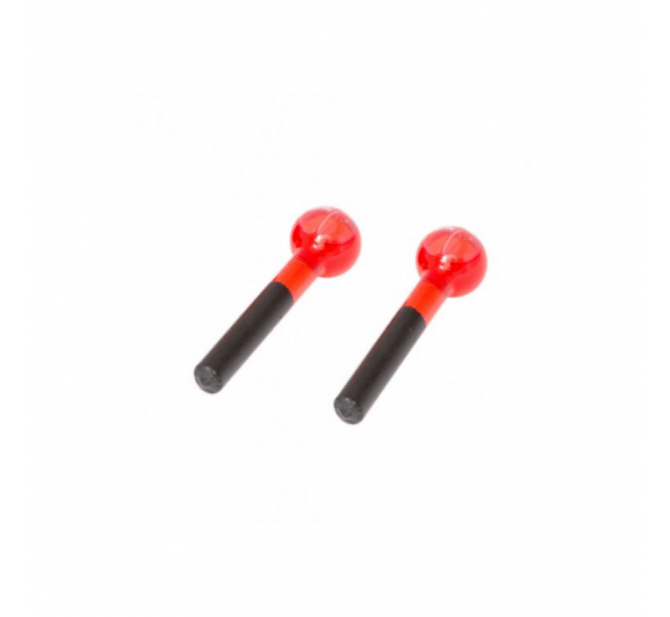 Esfera Pequena De Vidro Para Massagem Facial E Cromoterapia – Par - BCMED-Vermelho