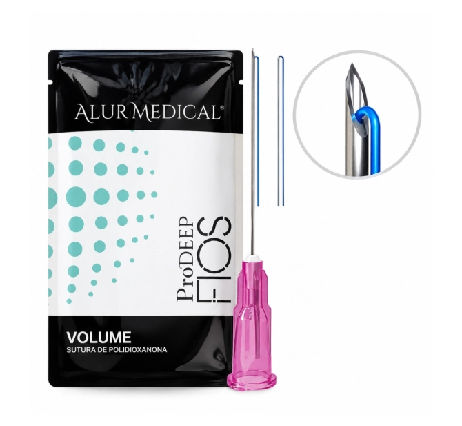 Fios de PDO Mono Liso 29G – 38 mm/50 mm - Pack com 10 unidades - Alur Medical
