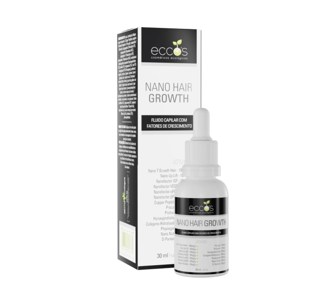 Fluído Capilar Nano Hair Growth 30ml - Eccos Cosméticos