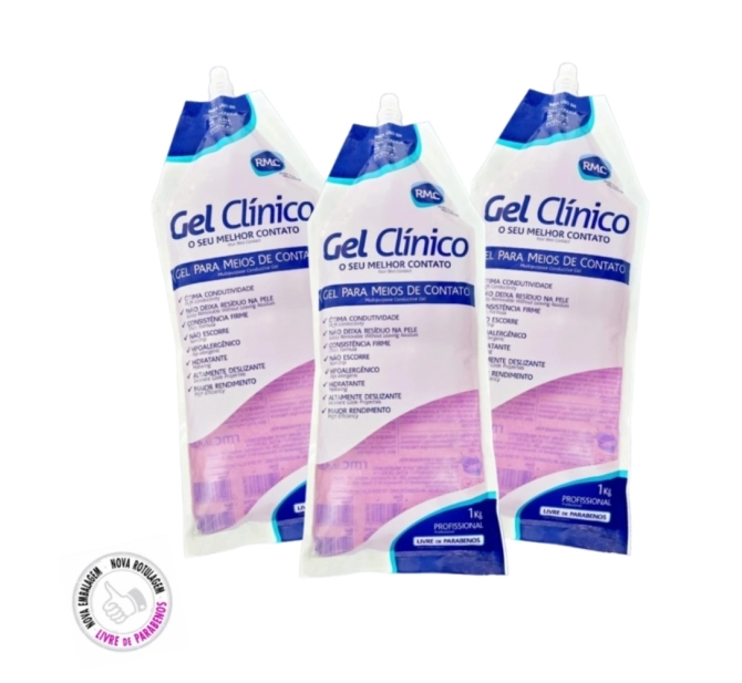 Gel Condutor Clínico Rosa Bag 1kg - RMC